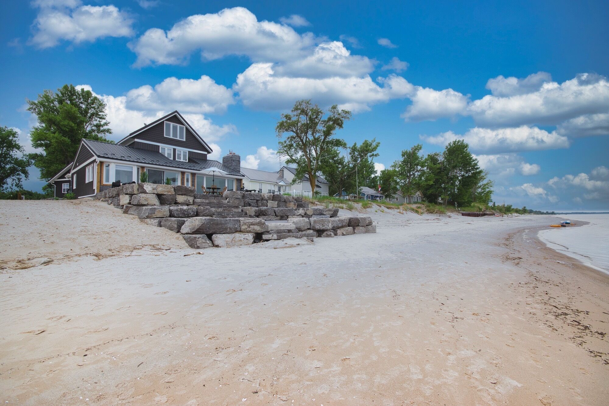 Beautiful sweeping beach front