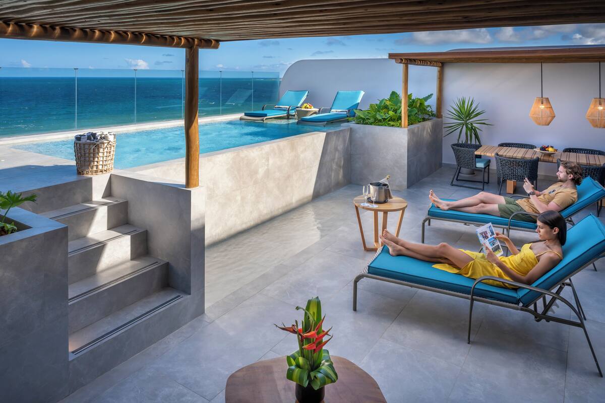Presidential Double Room, 1 Bedroom, Private Pool, Sea View | View from room