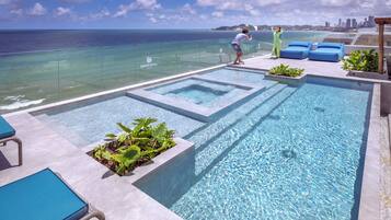 Suite, Private Pool, Sea View | Balcony view