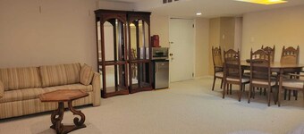 Spacious basement with indoor garage