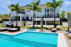 A heated pool