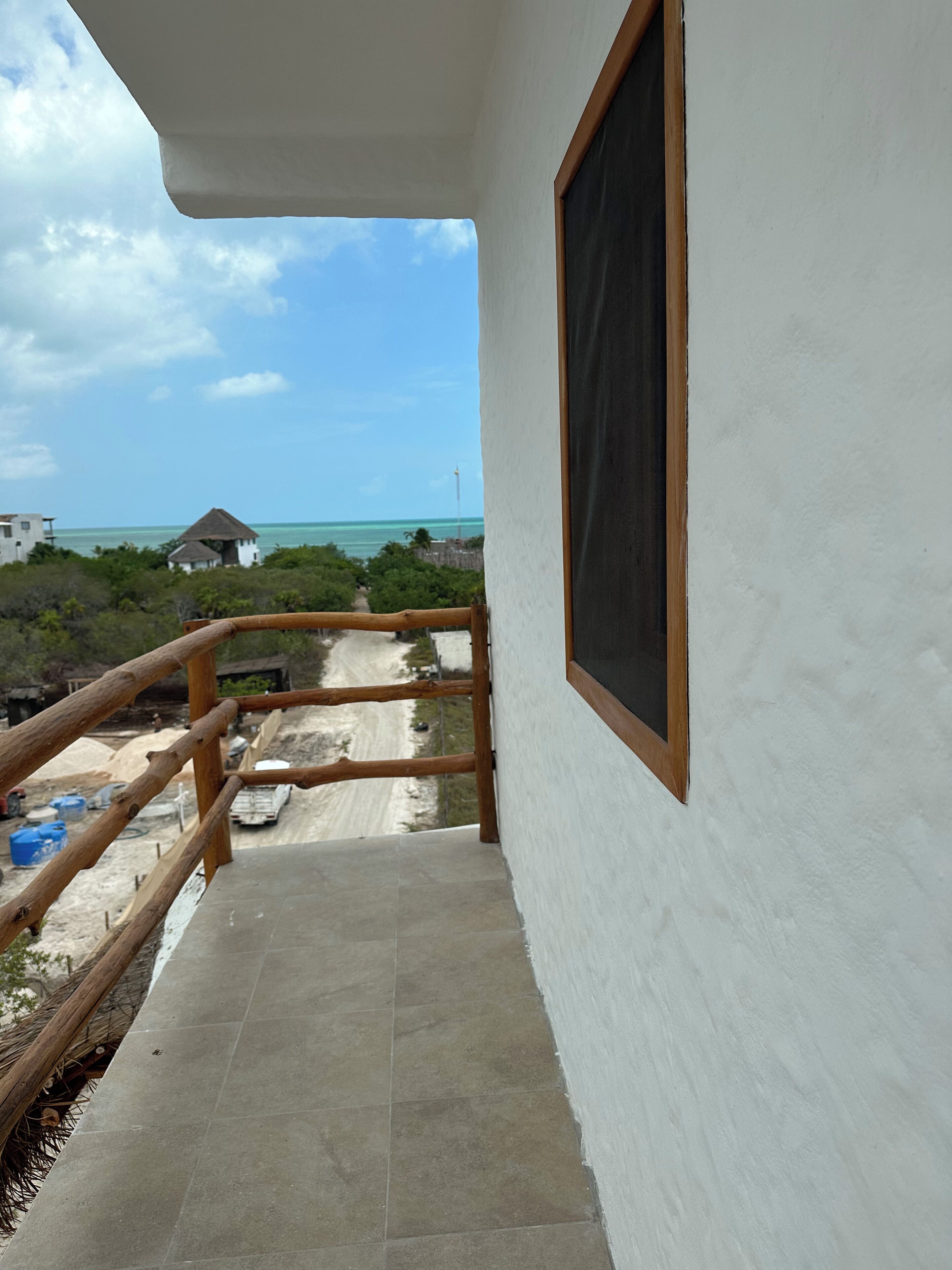 Blick vom Balkon