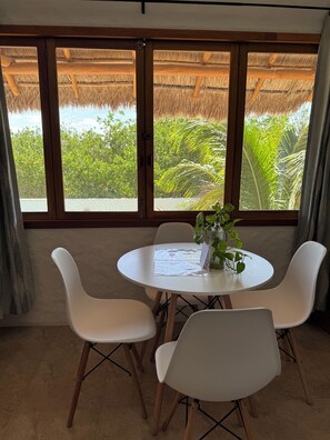 Studio, 2 Double Beds, Kitchen, Pool View | Dining room - Casa del Sol Holbox - Self Check In (Isla Holbox)