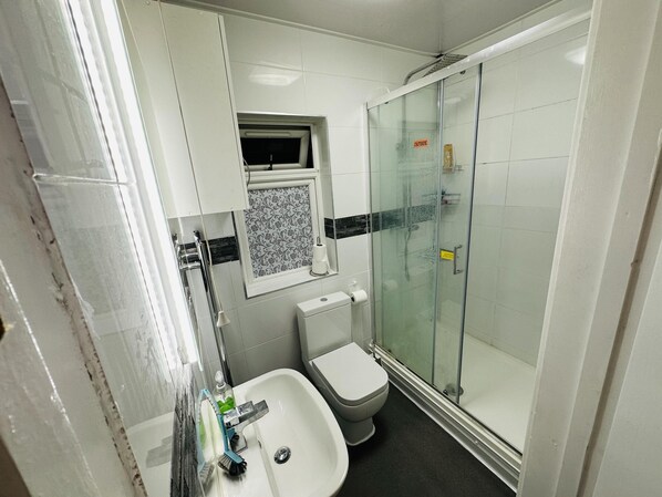 Apartment, 1 Queen Bed with Sofa bed | Bathroom | Shower