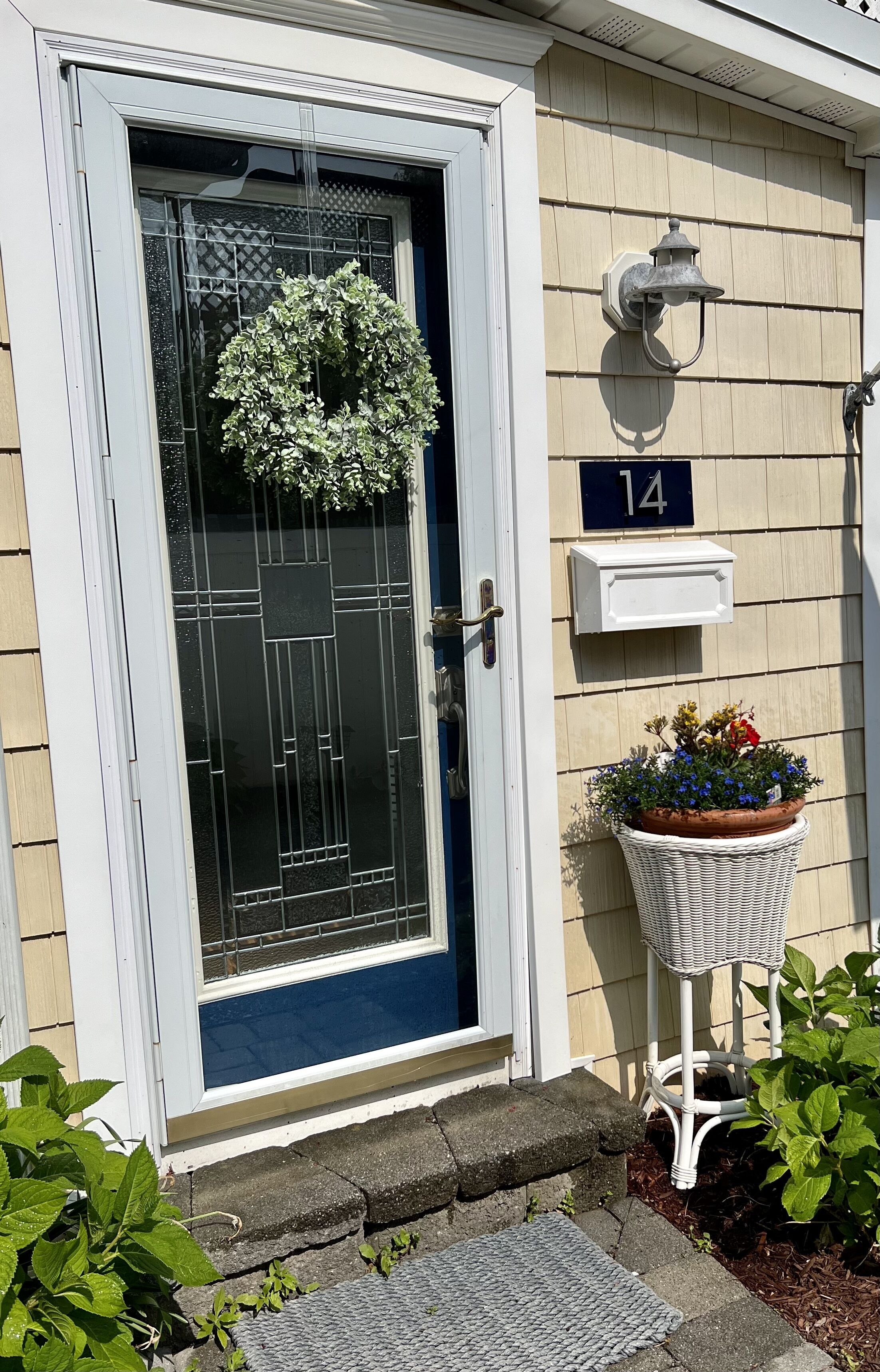 Downstairs front door