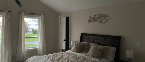 1 غرفة نوم وواي فاي وملاءات أسرّة