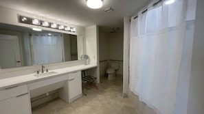 Towels, soap, shampoo
