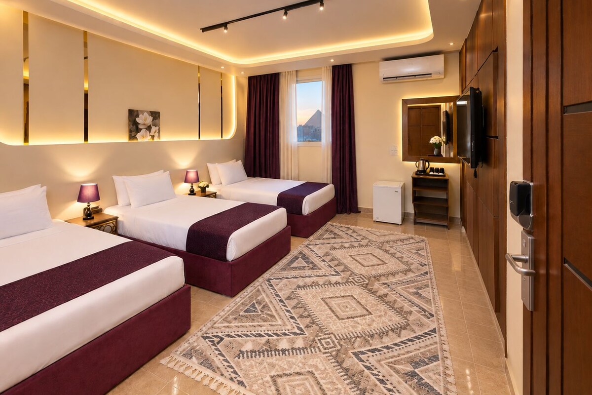Panoramic Triple Room | Egyptian cotton sheets, premium bedding, down comforters