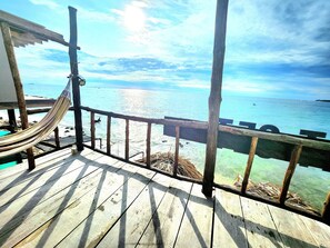 Habitacion doble con balcon y vista al mar #1 | Terraço/pátio