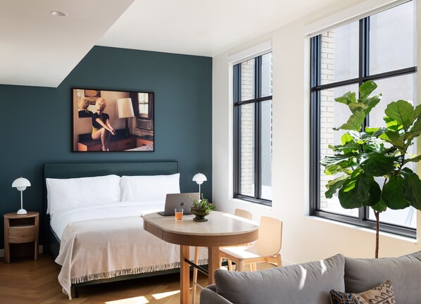 Premium bedding, down duvets, in-room safe, individually decorated