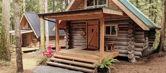 Slow-Go Log Cabin in the Woods with Cozy Woodstove