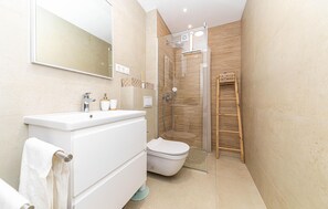 Shower, hair dryer