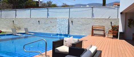 Indoor pool, outdoor pool