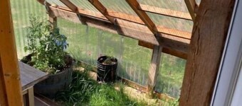 Tiny mountain house with country views