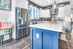 Private kitchen - Skinny Dippin - Private Pool, Beach View, Across From The Beach! (St George Island)