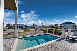 A heated pool - Skinny Dippin - Private Pool, Beach View, Across From The Beach! (St George Island)