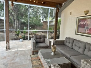 Terrace/patio - Location! 10 minutes drive to Siesta Beach (Sarasota)