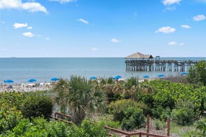 On the beach, beach towels