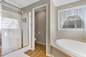 Combined shower/bathtub, jetted bath, hair dryer, towels - Unique Country Escape w/ Live Llamas, Pvt Hot Tub, Free Tix & Near Branson, Thunder Ridge & Lakes (Omaha)