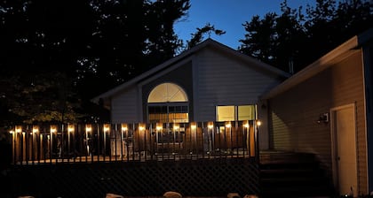 ALL DECKED OUT is a fun, bright, and beautiful home in town.