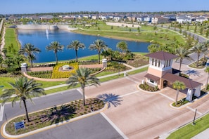 Solara entrance aerial view