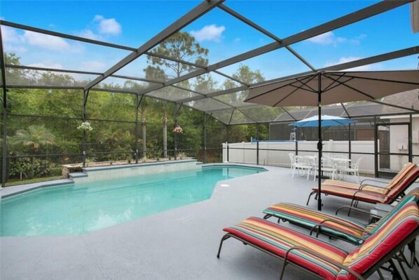 A heated pool