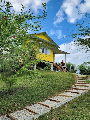 Cute & Cozy Caribbean Cabin on a farm.