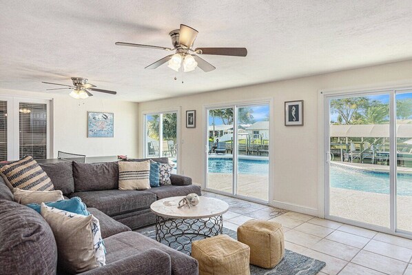 TV, foosball, table tennis