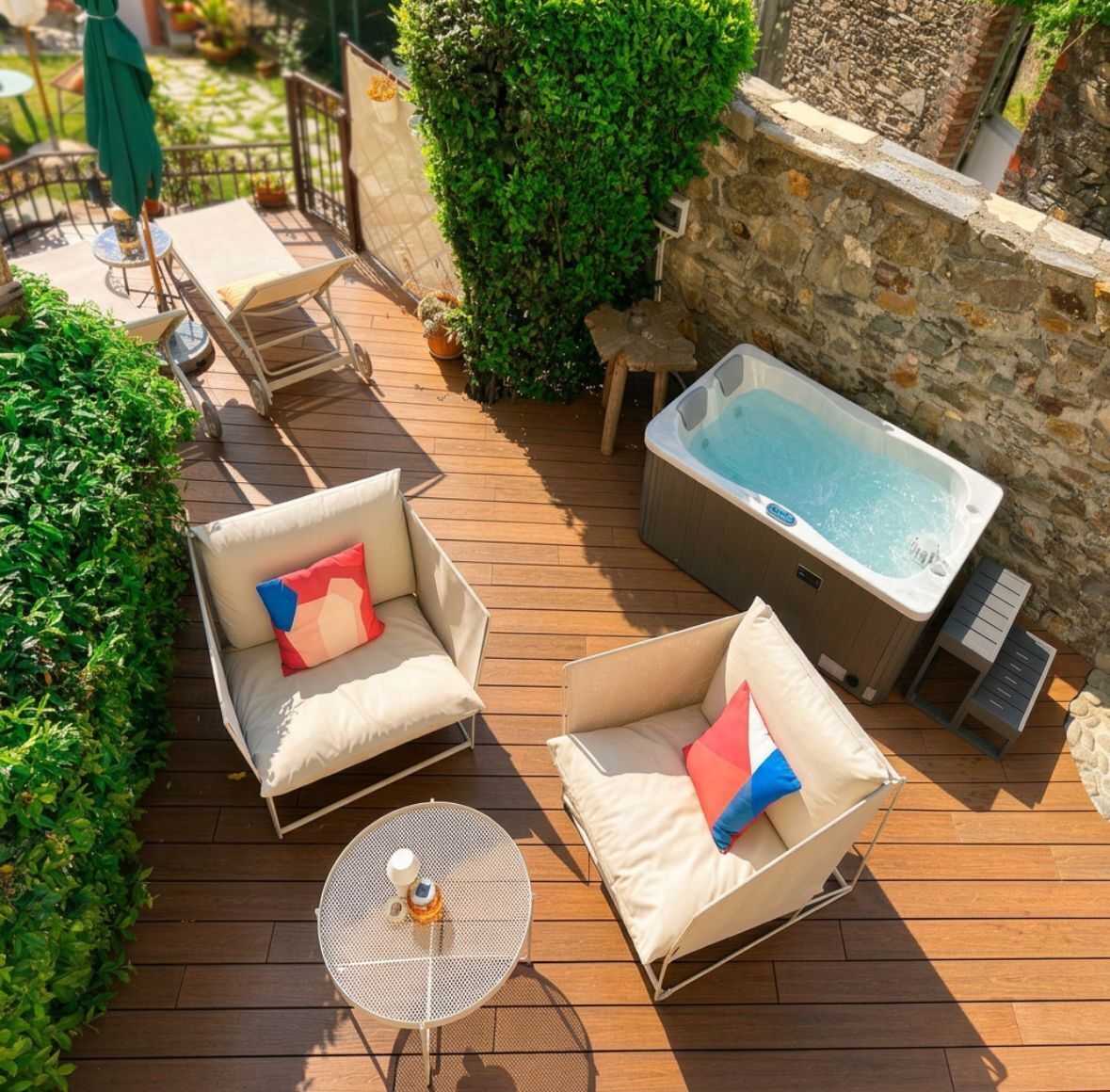 Sesagra Family Room with Private Garden and Hot Tub | Extérieur