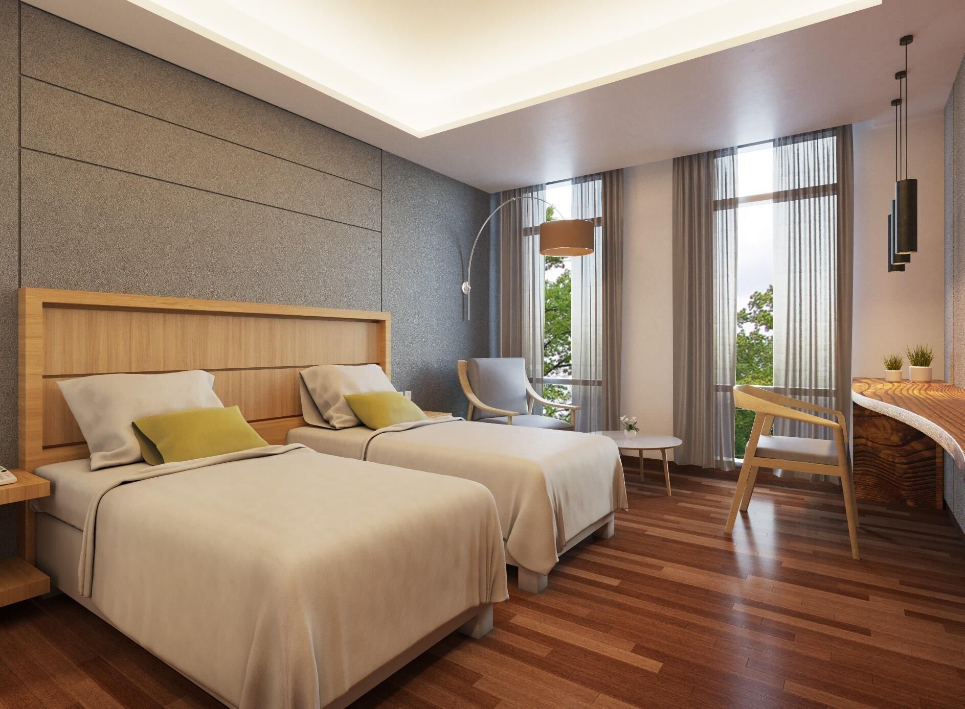 Premium bedding, minibar, in-room safe, desk
