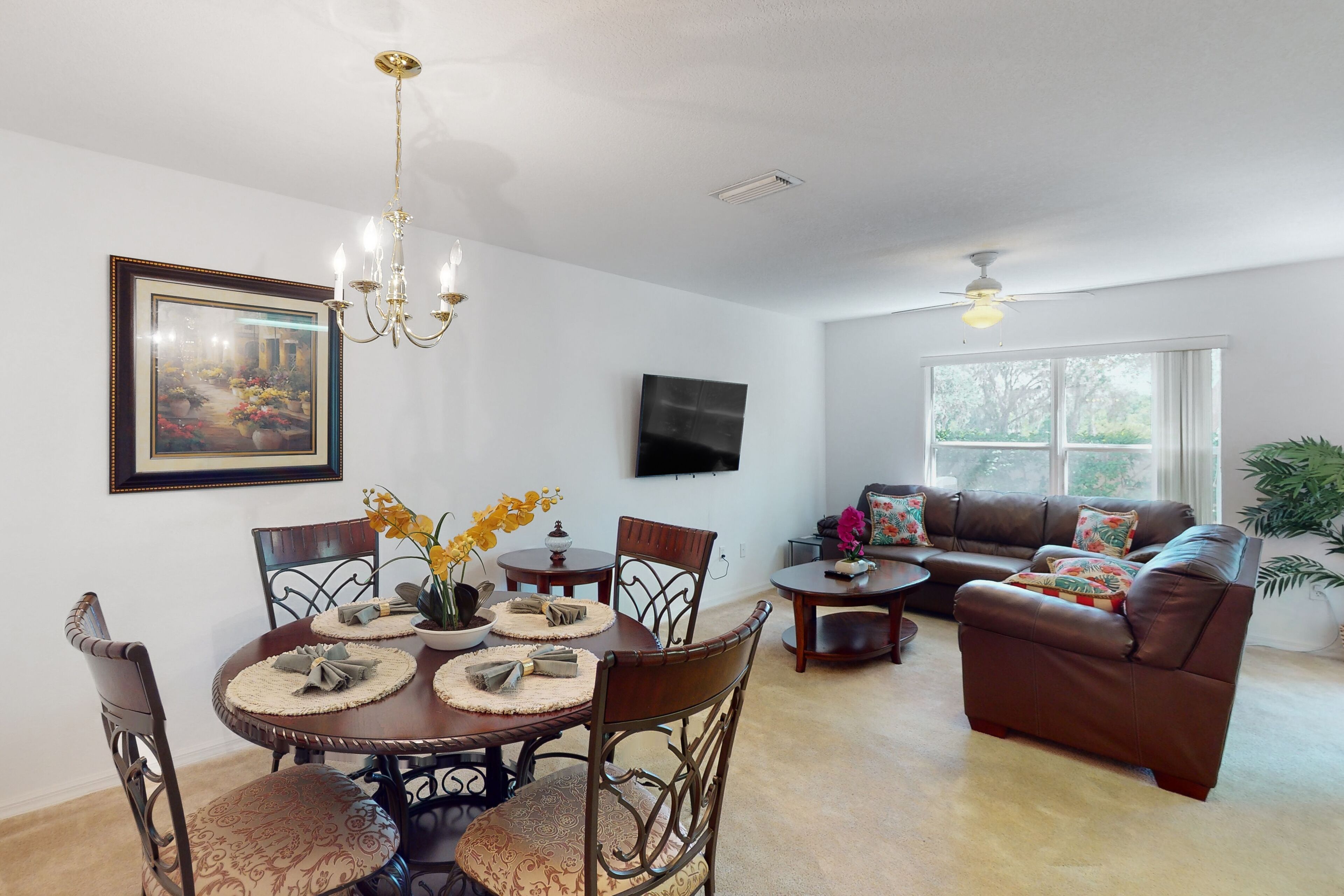 Inviting townhouse with pool, fitness area, full kitchen, & W/D