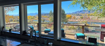 Beautiful River property with beach access. Relaxing deck-overlooking the valley