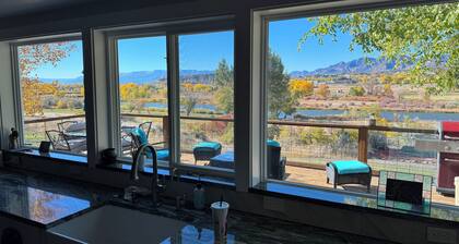 Beautiful River property with beach access. Relaxing deck-overlooking the valley