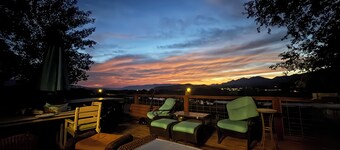 Beautiful River property with beach access. Relaxing deck-overlooking the valley