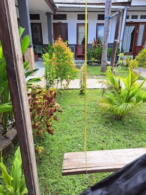 Superior-Doppelzimmer | Blick auf den Garten