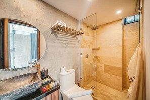 Hair dryer, towels