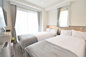 ห้องเบสิกทวิน | ตู้นิรภัยในห้องพัก, ห้องเก็บเสียง, Wi-Fi ฟรี