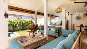 Living area - Spacious 3BR Villa W/ Garden & Pool in Bali, Bali Villa 2208 (Seminyak)