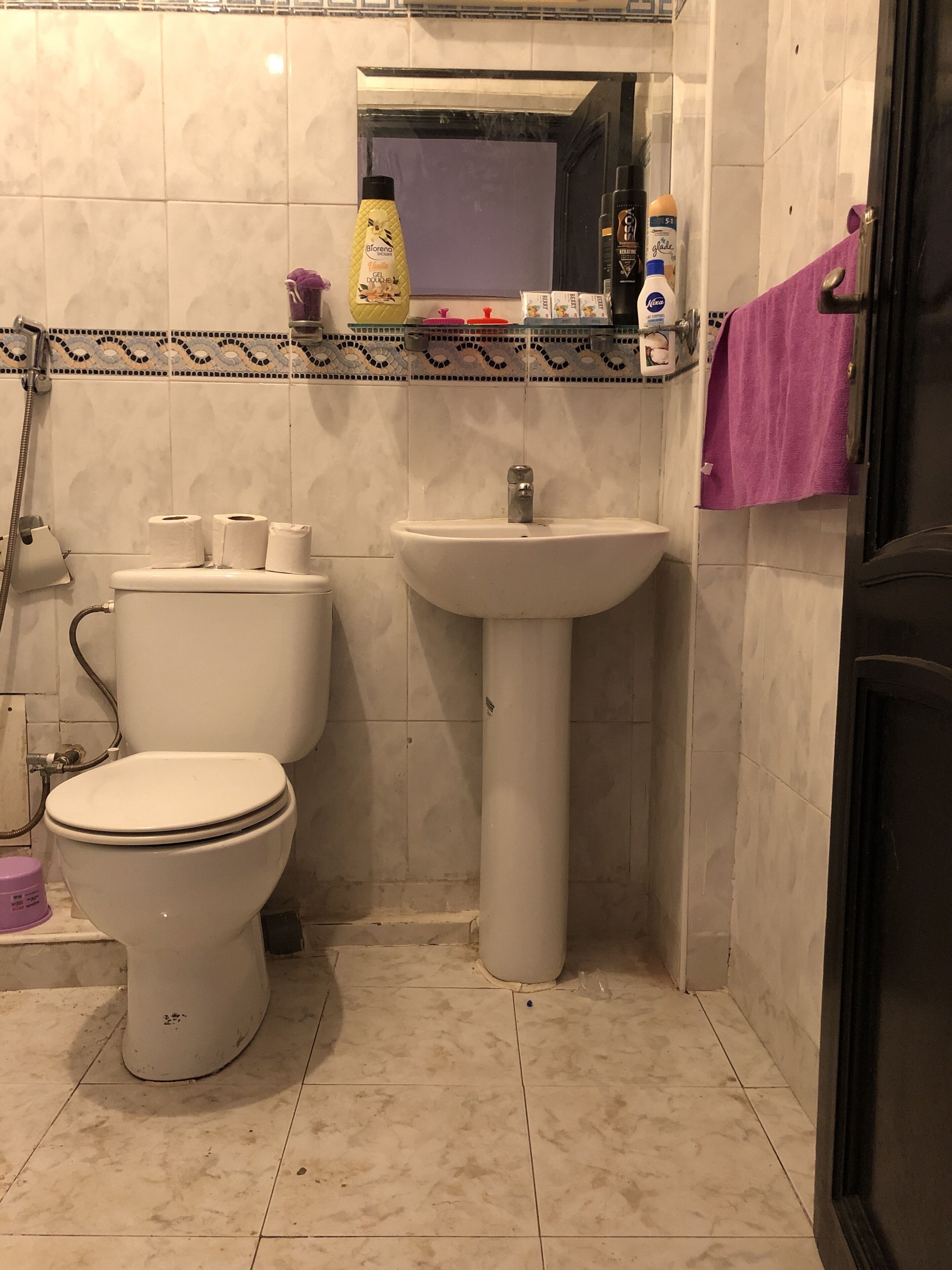 Håndklær og sjampo