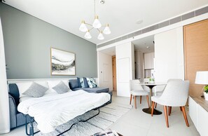Premium Apartment, 1 Bedroom | Living area
