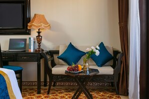 Premium Double/Twin With River View and Balcony | Minibar, in-room safe, desk, blackout drapes - La Charm Hoi An Hotel & Spa (Da Nang)