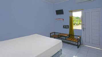 Double Room | Laptop workspace, bed sheets