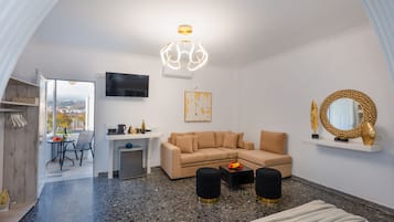 奢華開放式套房 | 客廳 | 47 吋智能電視連數碼電視頻道、電視、Netflix