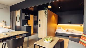 Zimmersafe, Bügeleisen/Bügelbrett, kostenlose Babybetten