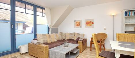 TV, video-game console, DVD player, books