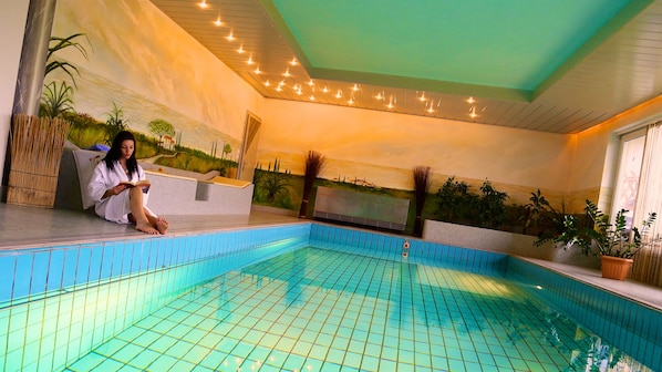 Indoor pool, a heated pool
