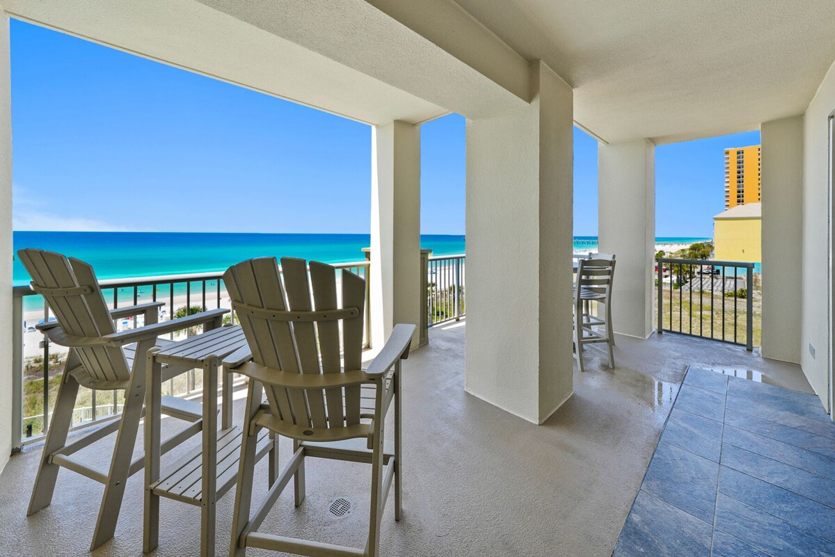 Best Unit in Grand Panama 501 West ! Corner Unit with Huge Outdoor Living. 3Br