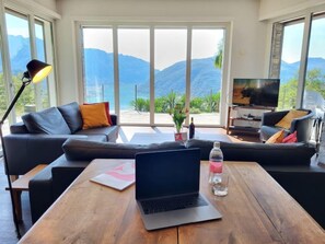 TV, fireplace, DVD player