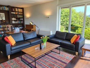 Fernseher, Kamin, DVD-Player