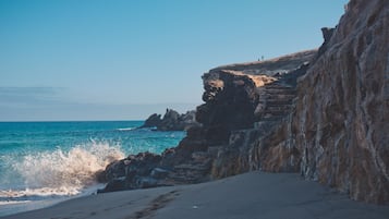 Beach nearby, sun-loungers